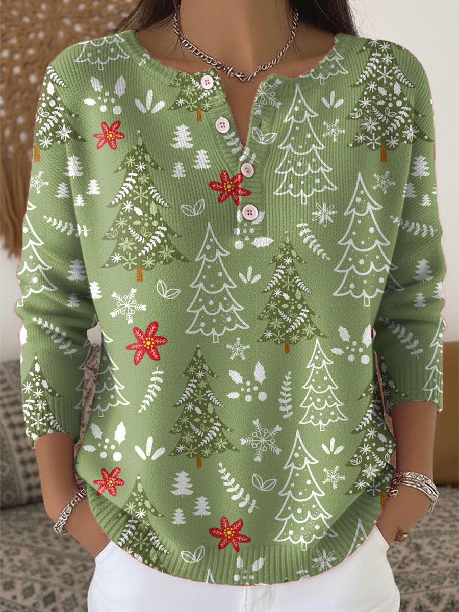 Sophie – Christmas sweater with buttons