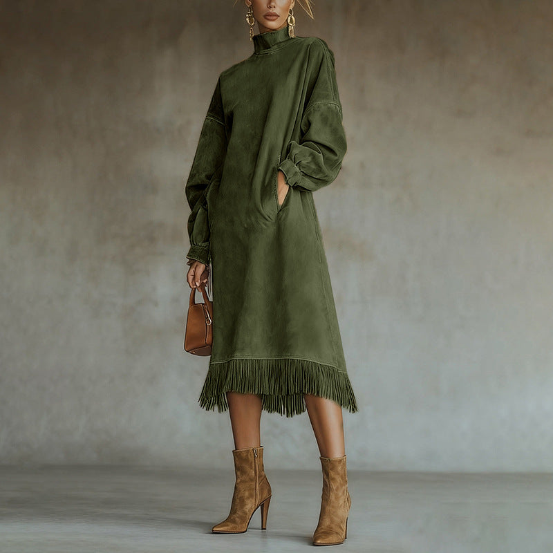 Olivia - Augsta apkakle Kleita