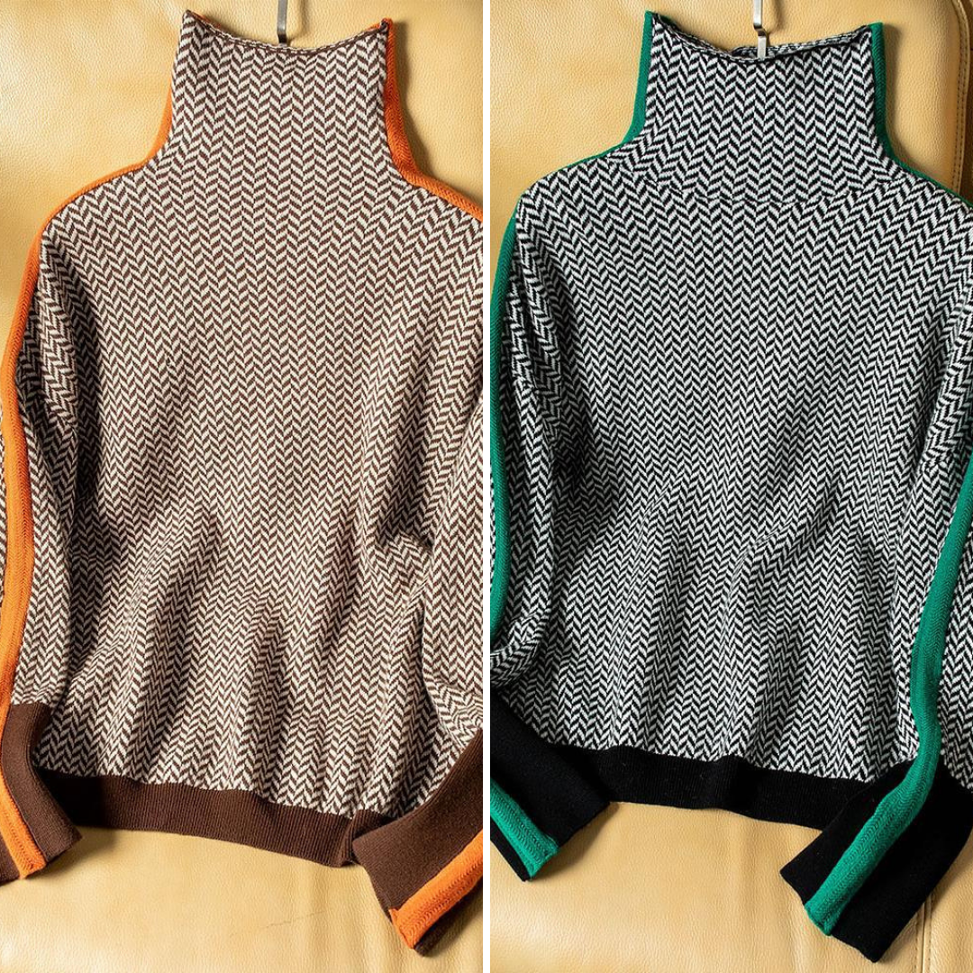 Selma™ | Stilīga augsta apkakle ar rakstu