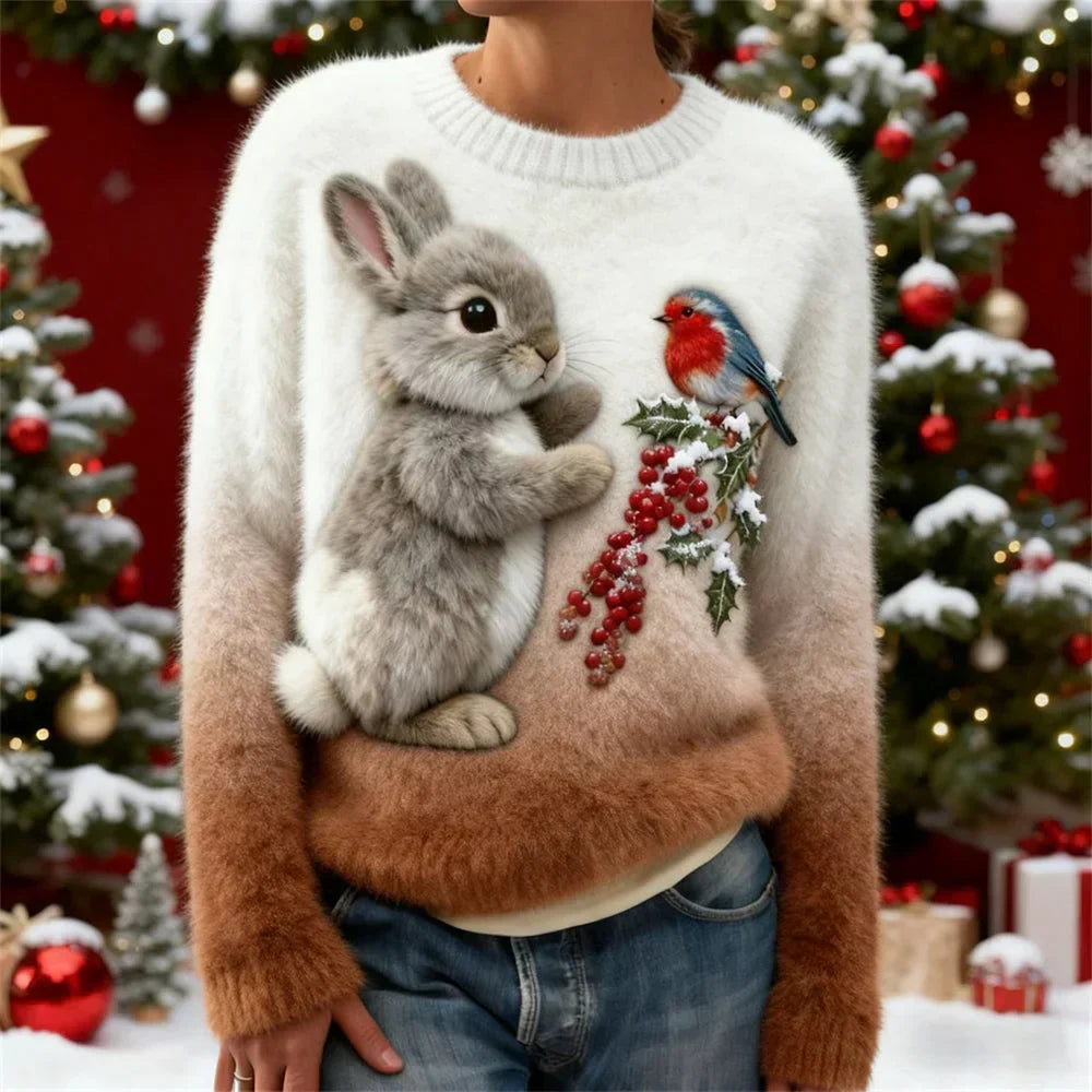 Suzette – Christmas Knitwear with Bunny