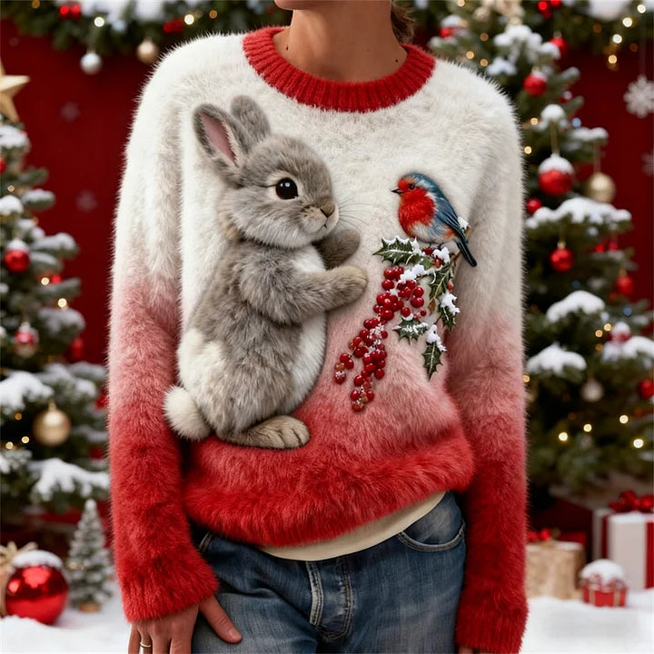 Suzette – Christmas Knitwear with Bunny