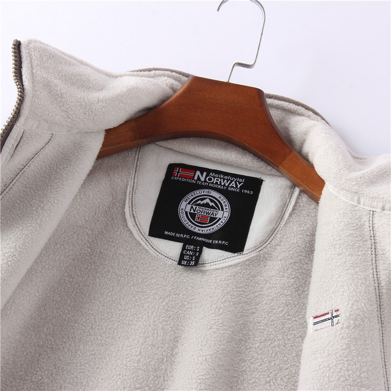 Vīriešu divpusējā polāra flīsa jaka