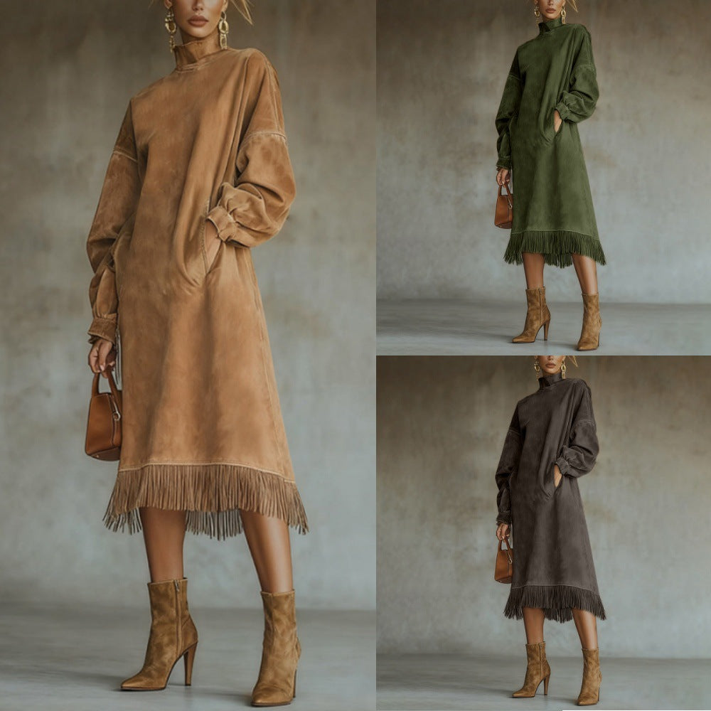 Olivia - Augsta apkakle Kleita