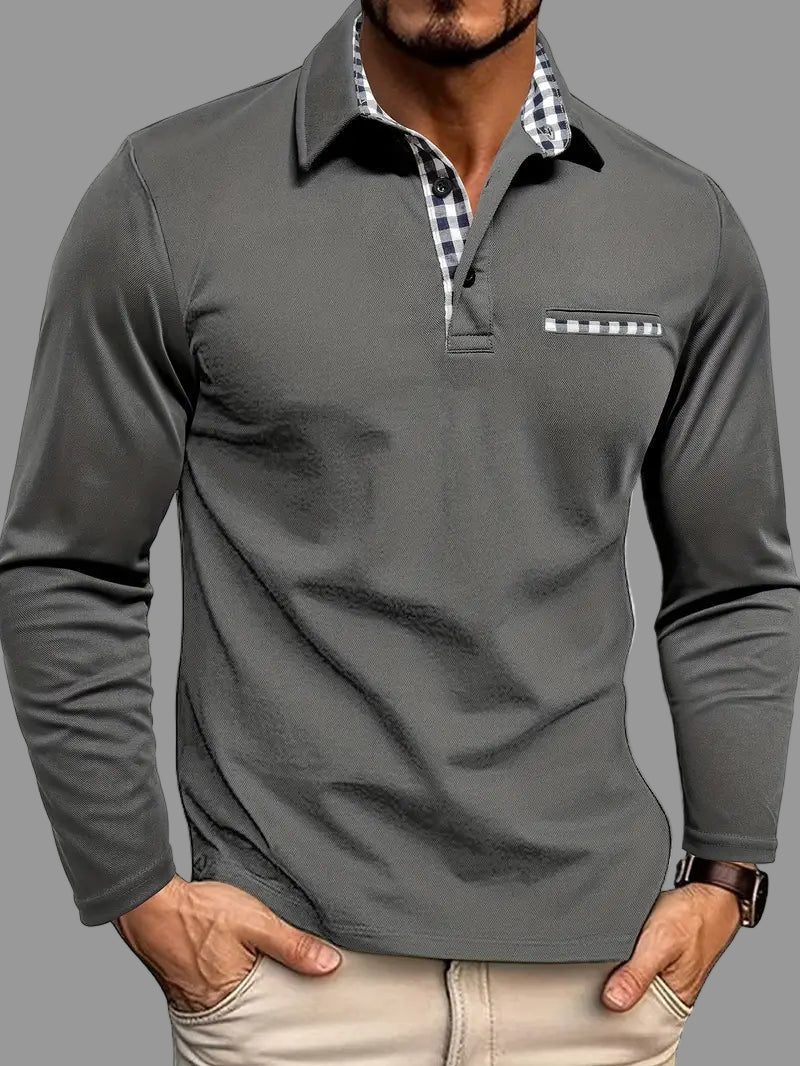 LuKa – Raibais Garās Piedurknes Polo